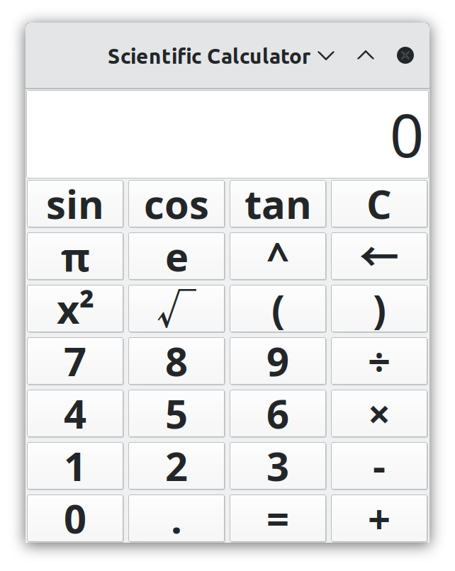Calculator Interface